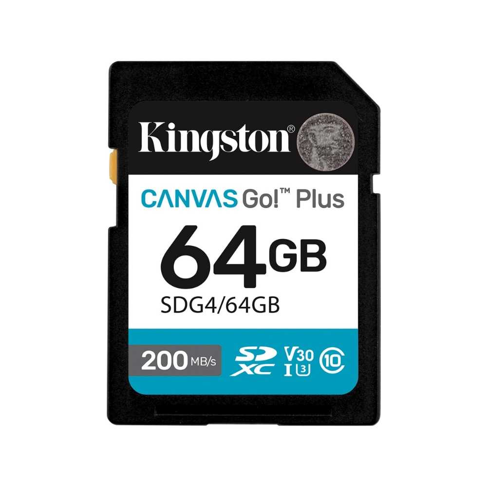 Kingston【64G】SDG4 Canvas Go!Plus SDXC 相機記憶卡 U3 V30 200MB/s