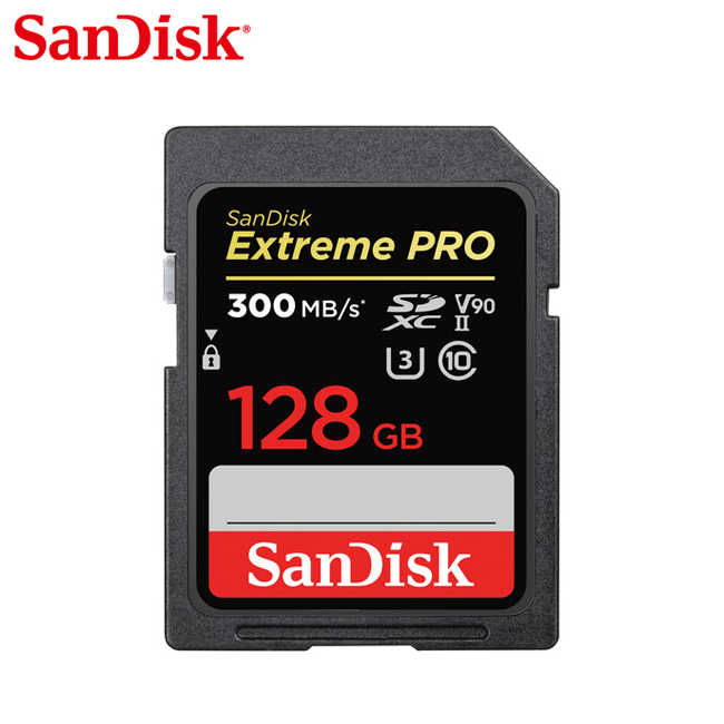 SanDisk 晟碟 Extreme PRO SDXC 128G UHS-II U3 V90 高速 相機記憶卡 專業攝影