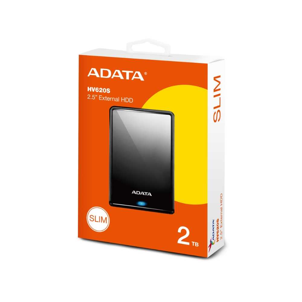 ADATA威剛 HV620S 2TB USB3.0 2.5吋 輕巧防刮 行動硬碟 黑色/白色