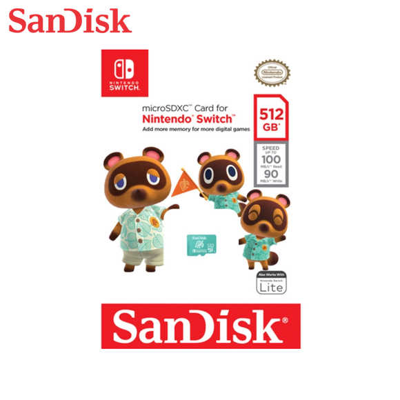 SanDisk 512G microSDXC UHS-I 任天堂Switch專用記憶卡 動森 動物之森 動物森友會