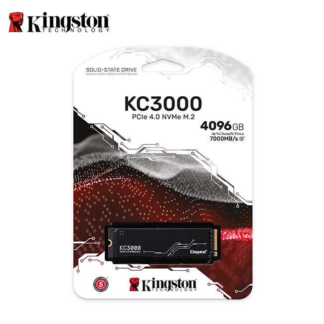 金士頓 Kingston KC3000 4TB PCIe 4.0 NVMe M.2 SSD 固態硬碟