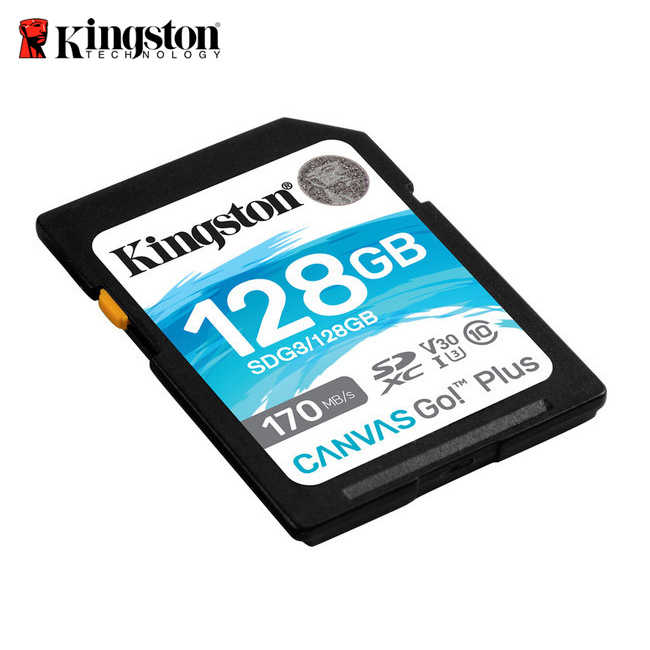 金士頓【128G】 新版 Kingston Canvas Go!Plus UHS-I U3 4K 記憶卡 170MB/s