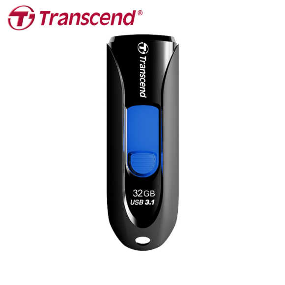 Transcend 創見 JetFlash 790 USB3.0 伸縮接頭 隨身碟 黑色 32GB