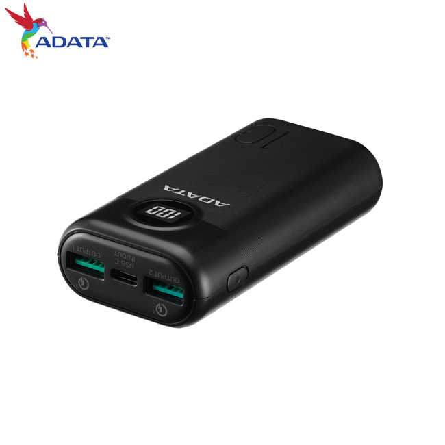 ADATA 威剛 P10000QCD USB-C 10000mAh 快充行動電源 黑色/白色/藍色 三色可選