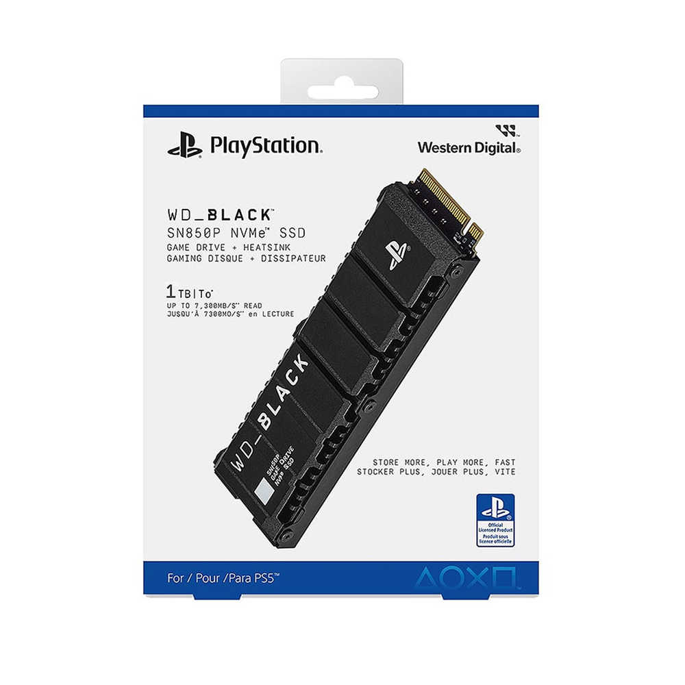 PS5專用 威騰 WD_BLACK SN850P 1TB 2TB 4TB NVMe M.2 2280 SSD 獨家散熱片