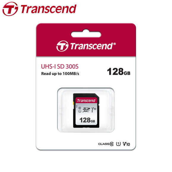 創見 Transcend 300S SDXC C10 UHS-I U1 128GB 相機專用記憶卡
