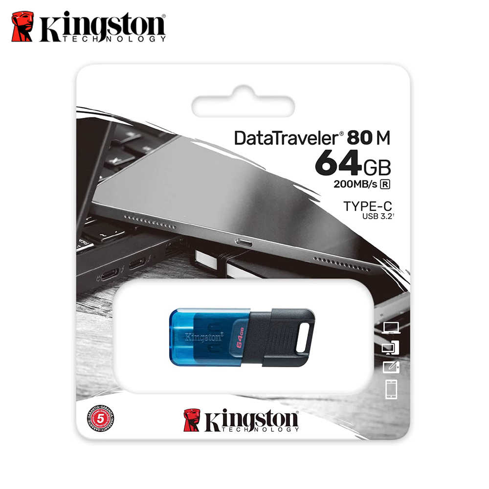 金士頓 公司貨 DataTraveler 80 M USB-C USB 3.2 高速 隨身碟 64G Type-C