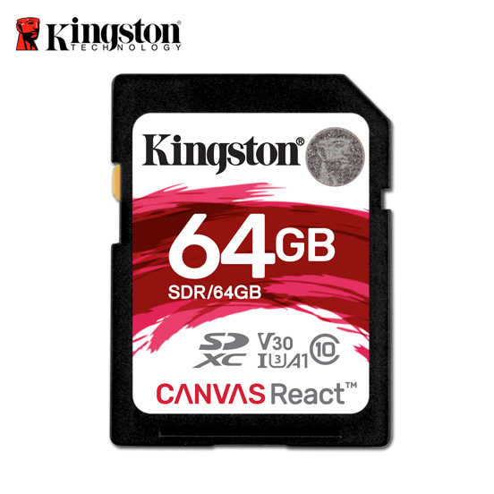 金士頓 64GB Kingston Canvas React 記憶卡 保固 SDXC UHS-I A1 U3