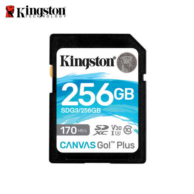 金士頓【256G】 新版 Kingston Canvas Go!Plus UHS-I U3 4K 記憶卡 170MB/s