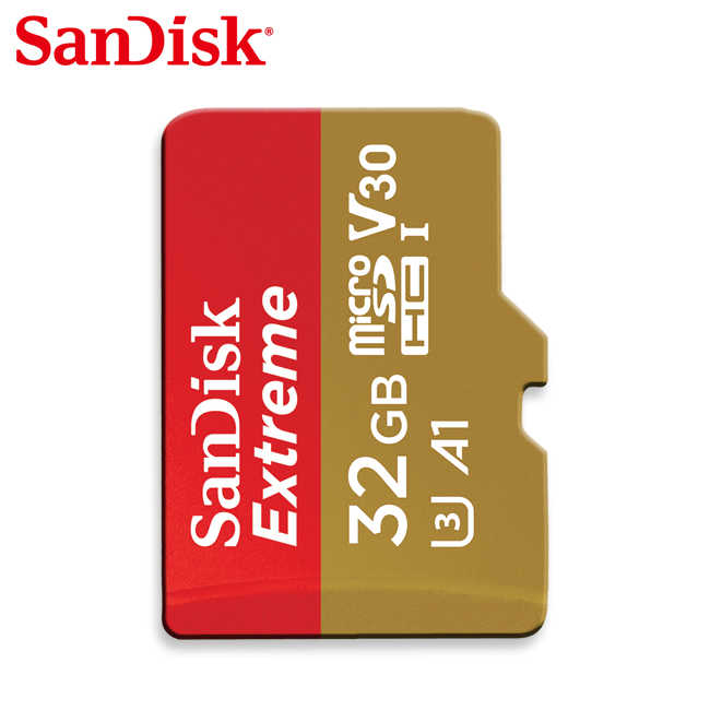 SanDisk 32G記憶卡 Extreme A1 microSDHC UHS-I 傳輸速度 100MB