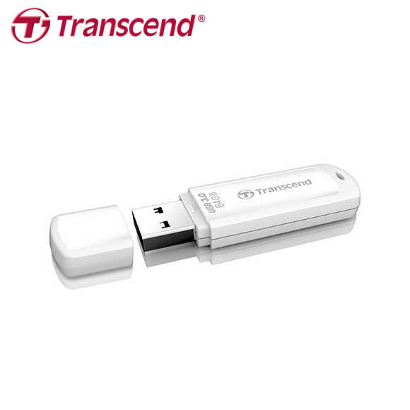 Transcend 創見 JetFlash 730 USB3.0 白色高速隨身碟 64GB