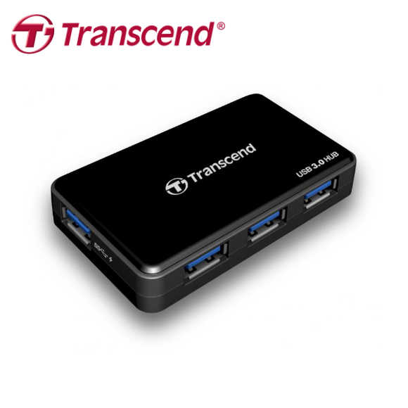 創見 Transcend 極速 USB 3.0 4埠 HUB 集線器 TS HUB3K 附變壓器