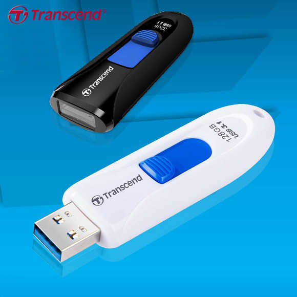 Transcend 創見 JetFlash 790 USB3.0 伸縮接頭 隨身碟 白色 128GB