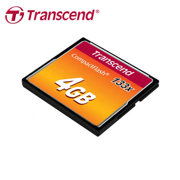 創見 Transcend  CF卡 133X Compact Flash 記憶卡 MLC顆粒 4GB