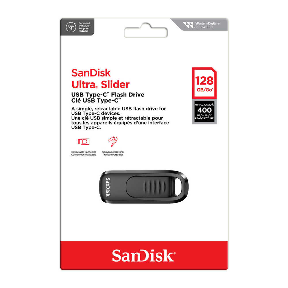 SANDISK 128G Ultra Slider CZ480 Type-C 隨身碟 高速 最高可達400MB/s