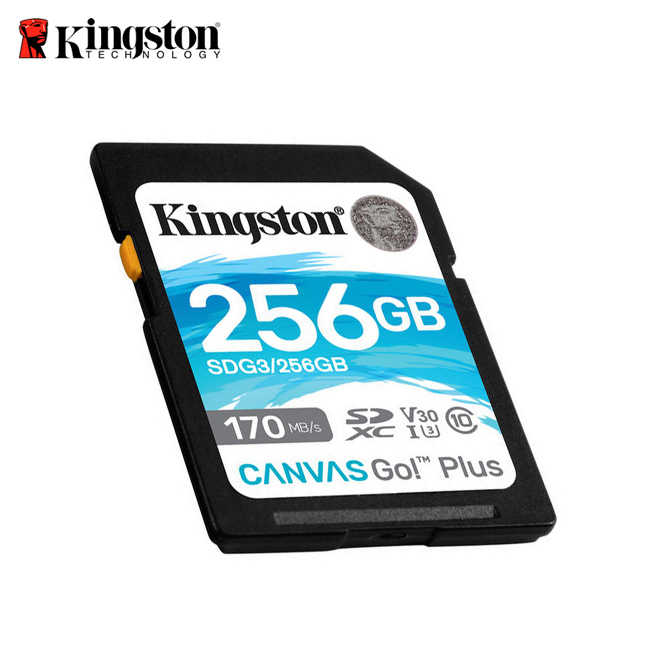 金士頓【256G】 新版 Kingston Canvas Go!Plus UHS-I U3 4K 記憶卡 170MB/s