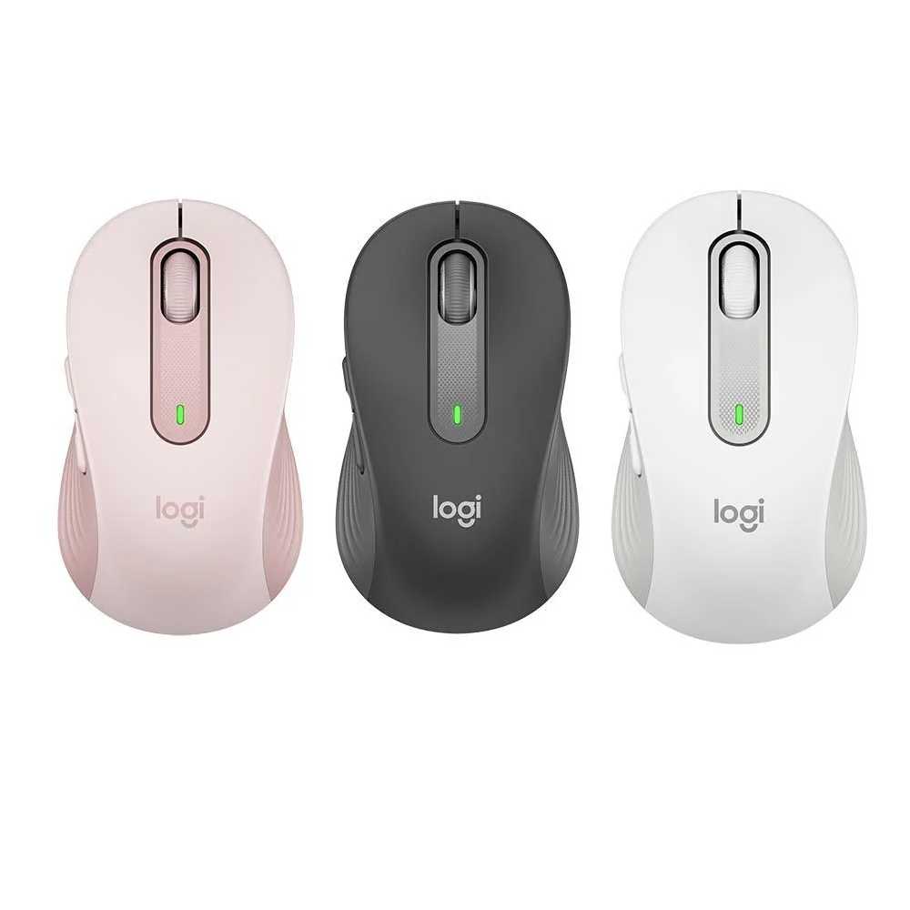 Logitech 羅技 M650 多工靜音無線滑鼠 石墨灰/玫瑰粉/珍珠白