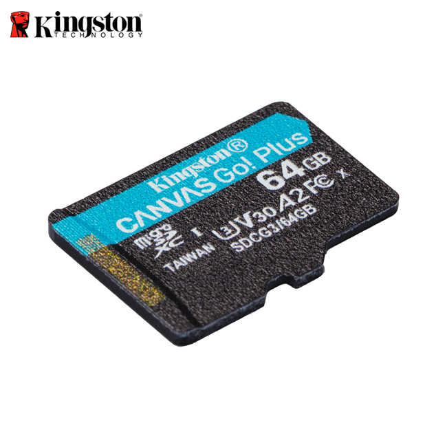 【新品上市】金士頓 Kingston Canvas Go! PLUS microSD 高速記憶卡 64G