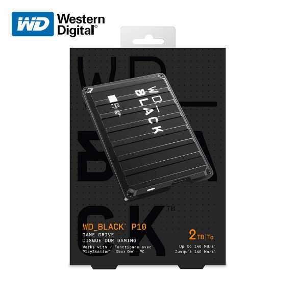 威騰 WD_BLACK P10 Game Drive 2.5吋 2TB 行動硬碟
