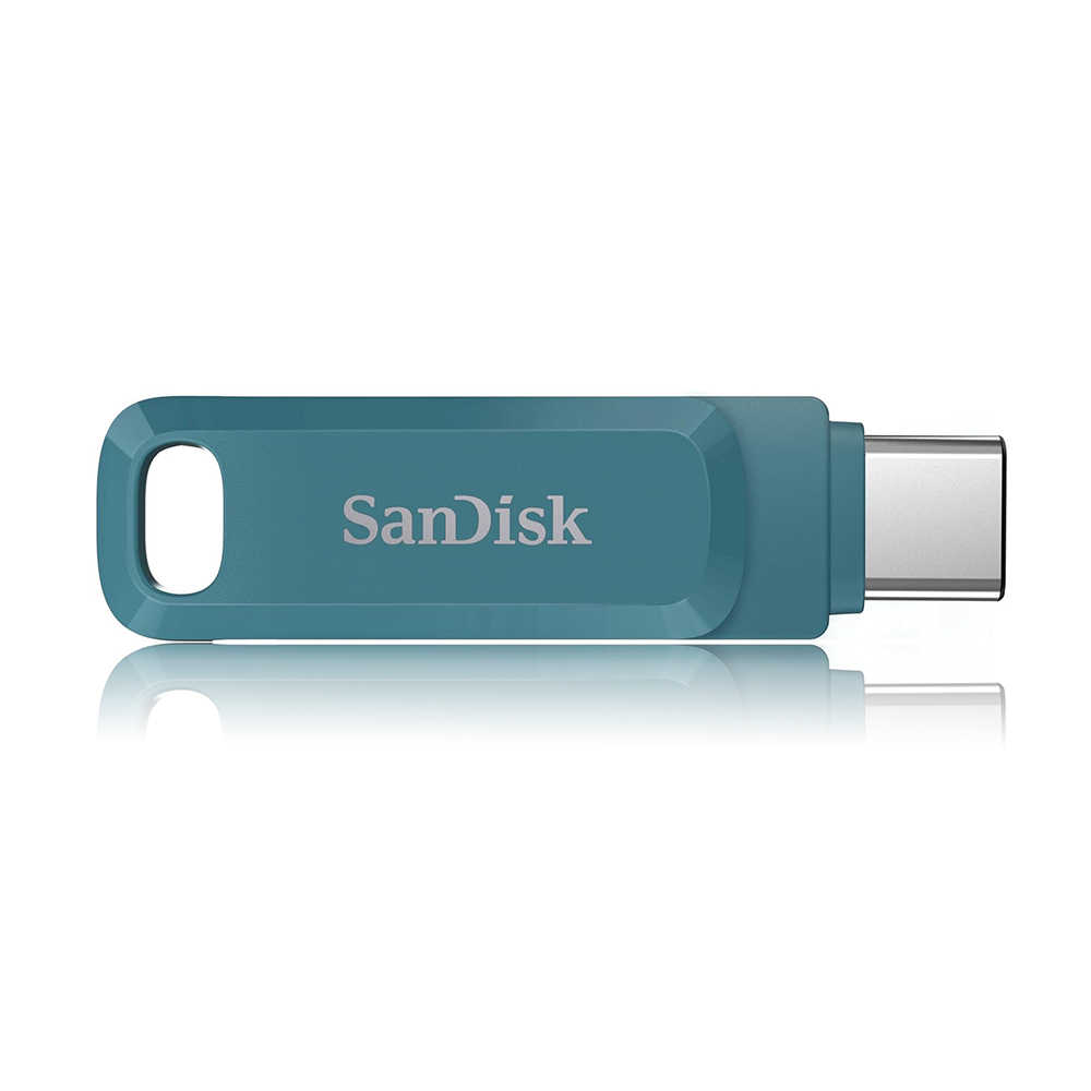 SanDisk OTG TYPE-C 64GB 旋轉隨身碟 DDC3 最高150mb/s 海灣藍