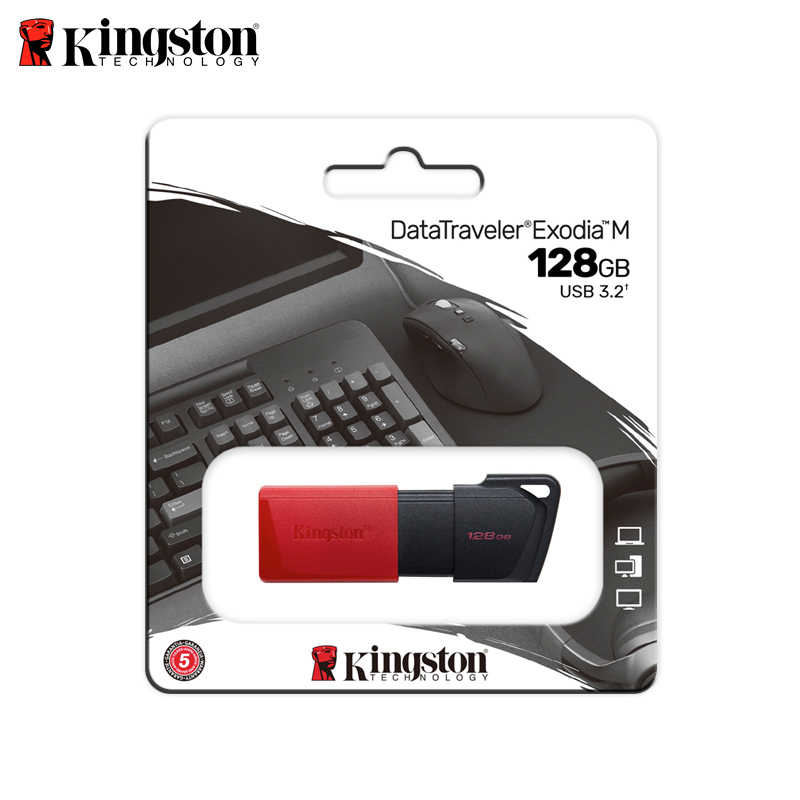 新款 金士頓 Kingston 128G DT Exodia M USB3.2 高速 隨身碟 活動帽蓋 滑蓋