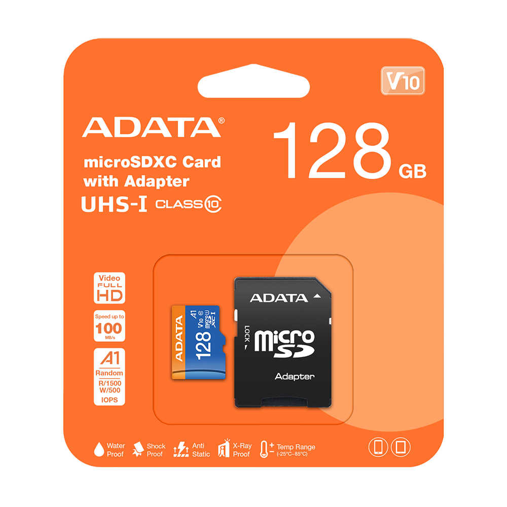 ADATA 威剛 Premier 128G microSD UHS-I A1 C10 記憶卡 公司貨 附轉卡