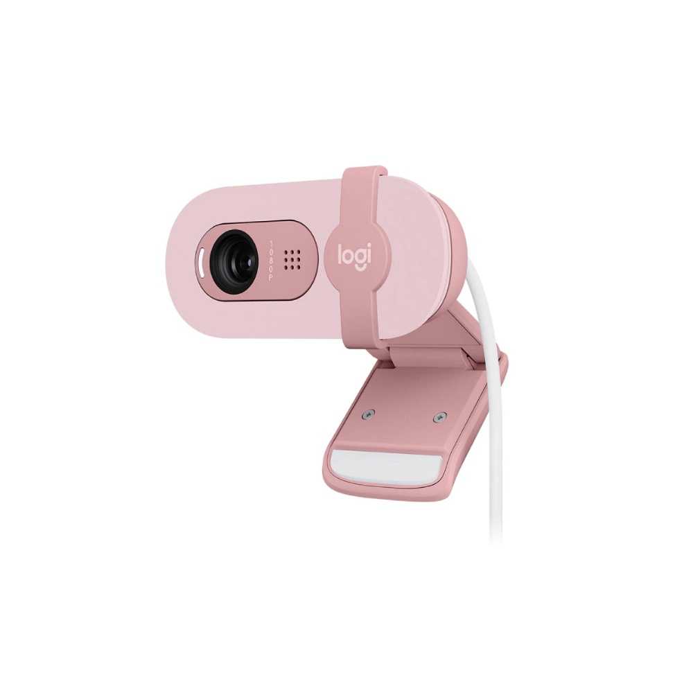 Logitech 羅技 Brio 100 網路攝影機 石墨灰/珍珠白/玫瑰粉