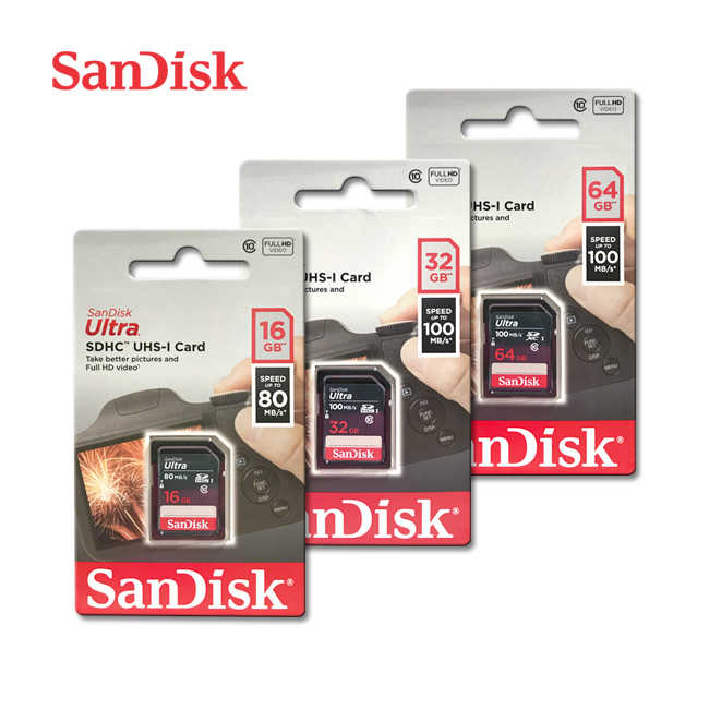 SanDisk Ultra 64G SDXC C10 UHS-I 相機 記憶卡 讀取速度高達 100MB/s 大卡