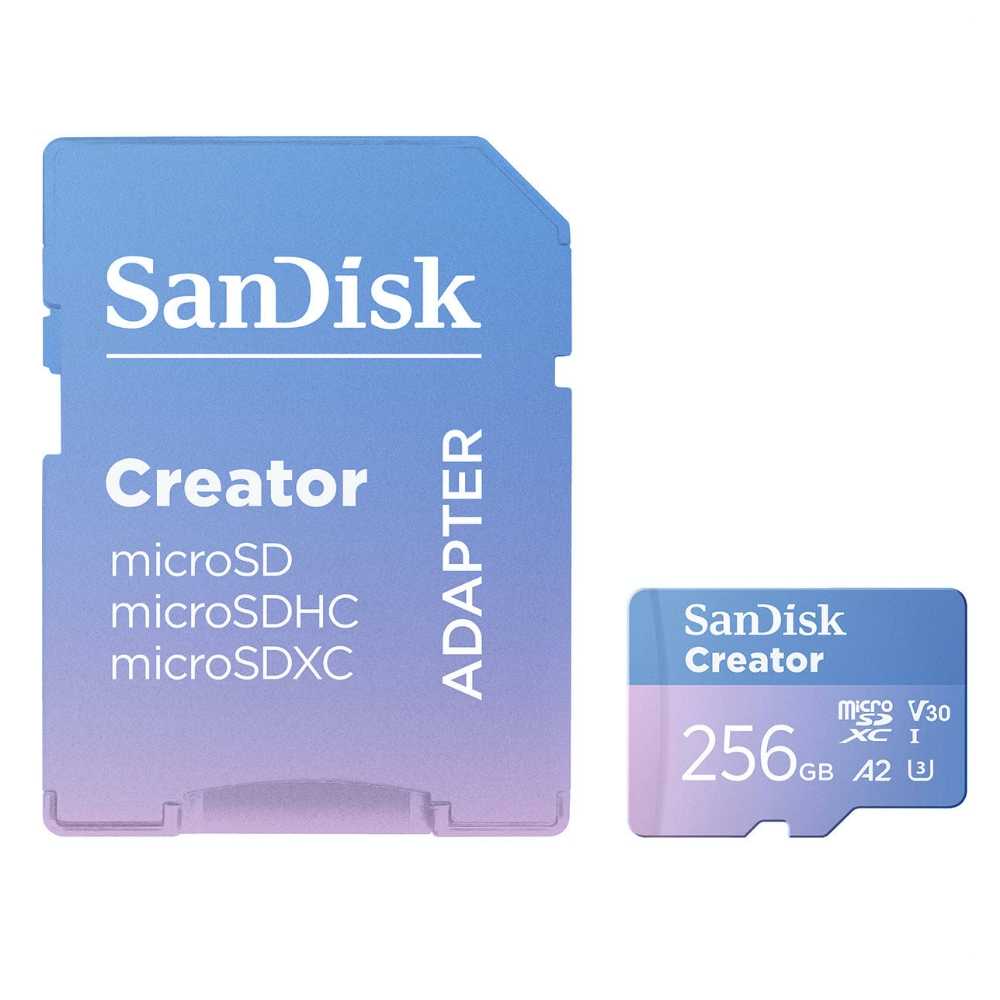 SanDisk Creator 128G 256G 512G 1TB microSD 記憶卡 A2 V30 終身保固