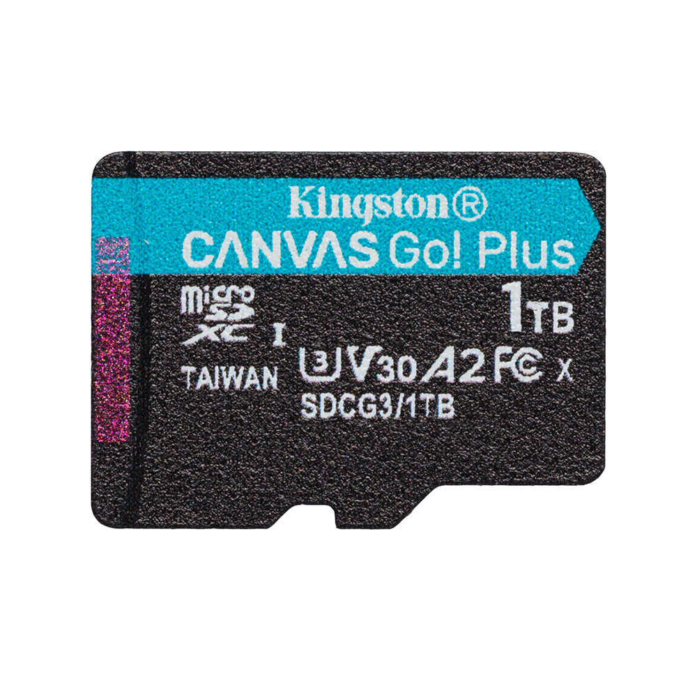 金士頓 Kingston Canvas Go! PLUS 1TB microSD 高速記憶卡 A2 V30 4K影片