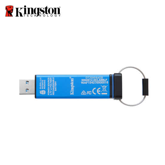 Kingston 金士頓 保固公司貨 USB3.0 DataTraveler 2000 數字鍵 加密及解鎖隨身碟 64G