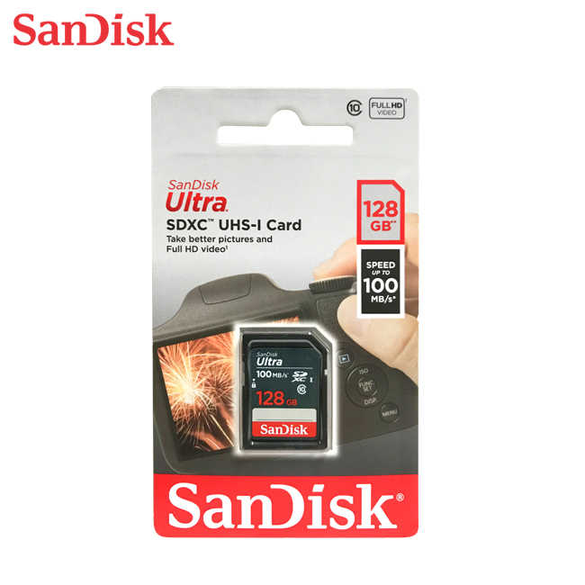 SANDISK Ultra 128G SD Class10 UHS-I 讀取/寫入速度高達 100MB/s 記憶卡