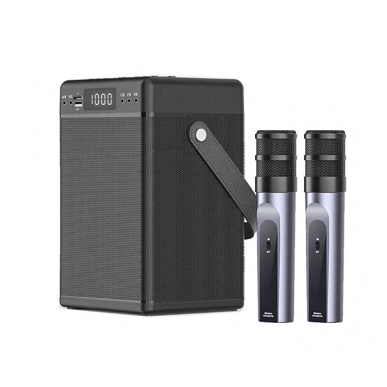 【聲響質優】額定30W功率 便攜式行動KTV W400 無線KTV 露營KTV  藍芽麥克風 卡拉OK 藍芽音響 雙麥