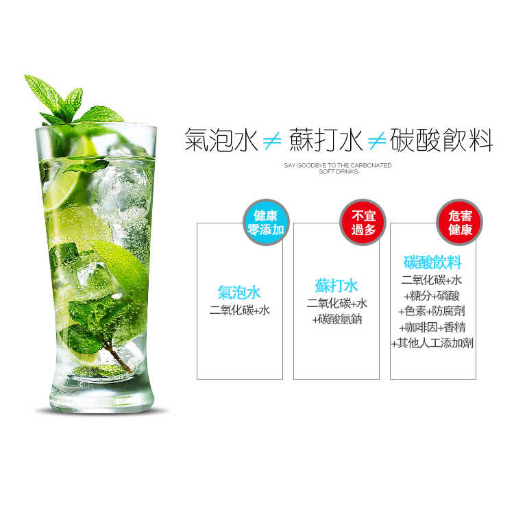 【贈10支氣彈】sodaplus CO2 氣泡水機 蘇打水機 汽水機 舒打健康氣泡機