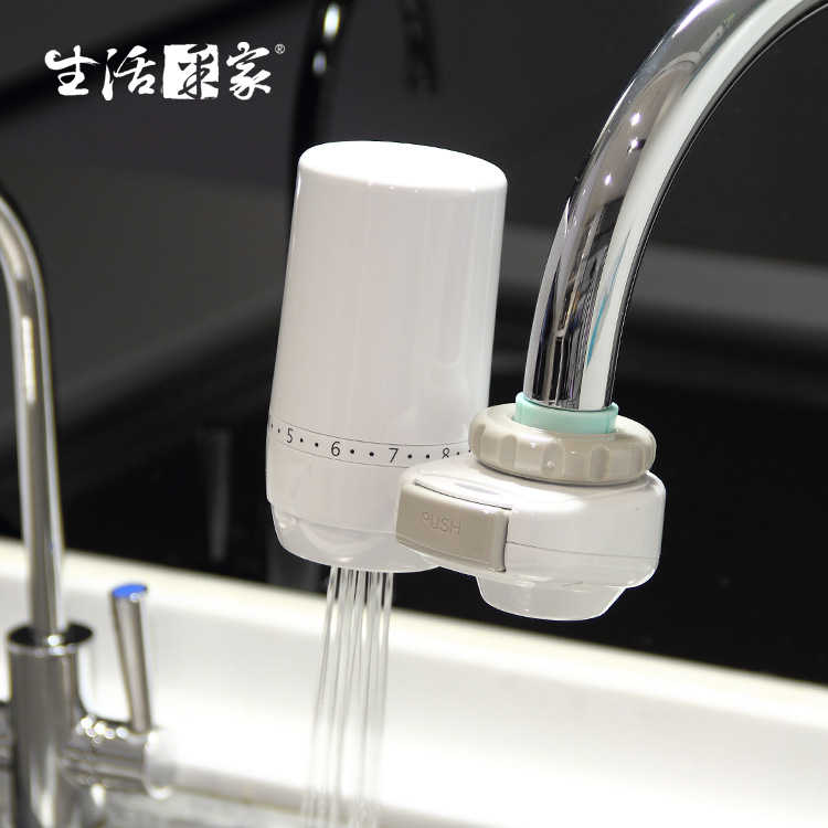 廚房水龍頭除氯過濾器(含濾心) 清洗蔬菜水果洗手除重金屬鐵屑懸浮物 淨水器#75001
