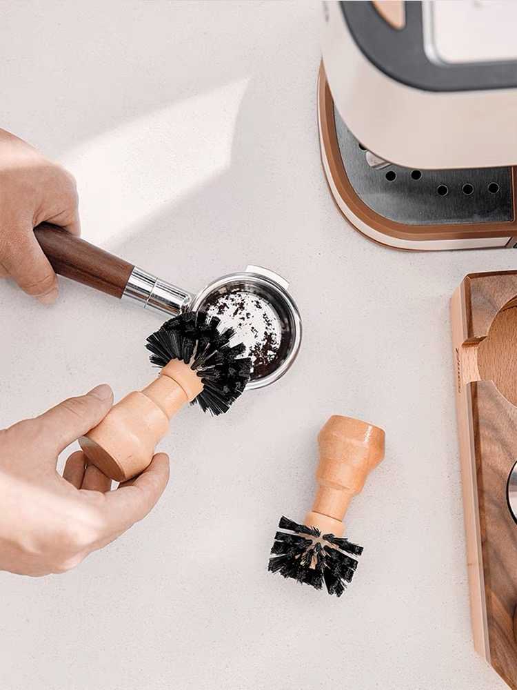 粉碗刷 粉碗清潔刷義式咖啡機毛刷濾杯清潔刷 木質清潔刷 咖啡機粉碗清潔 義式咖啡機粉碗清潔