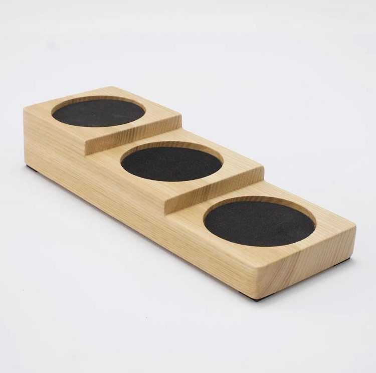 小款壓粉器 實木咖啡 壓粉器收納座 壓粉座 粉錘座