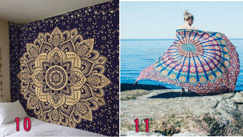 《現貨 送掛勾》印度曼達拉掛布 掛毯 瑜珈沙灘巾 桌布 沙發布