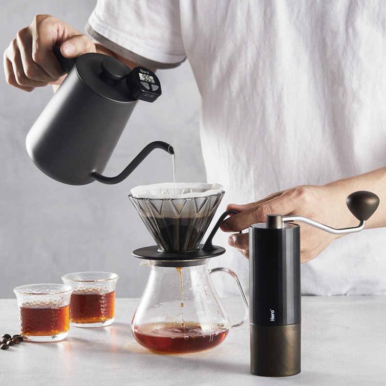 【競技版】咖啡手沖器材組 套組 手沖壺 濾杯 磨豆機 溫度計 咖啡秤 分享壺 濾紙 咖啡刷