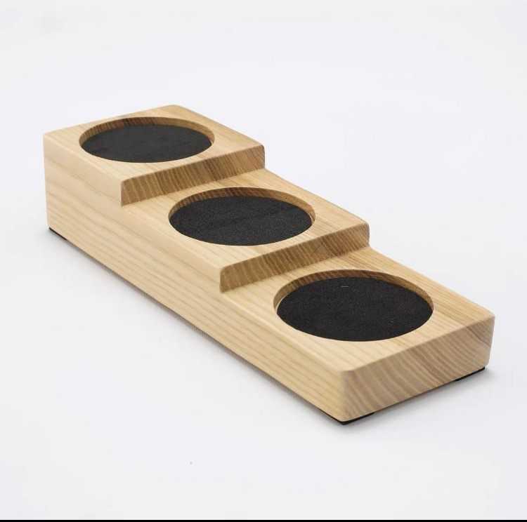 小款壓粉器 實木咖啡 壓粉器收納座 壓粉座 粉錘座