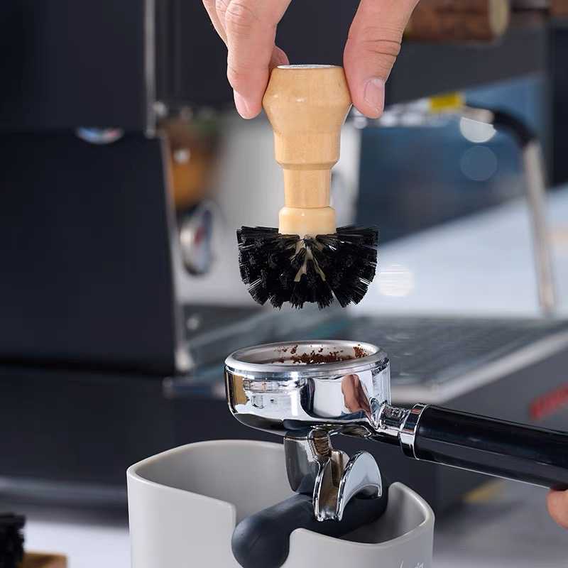 粉碗刷 粉碗清潔刷義式咖啡機毛刷濾杯清潔刷 木質清潔刷 咖啡機粉碗清潔 義式咖啡機粉碗清潔