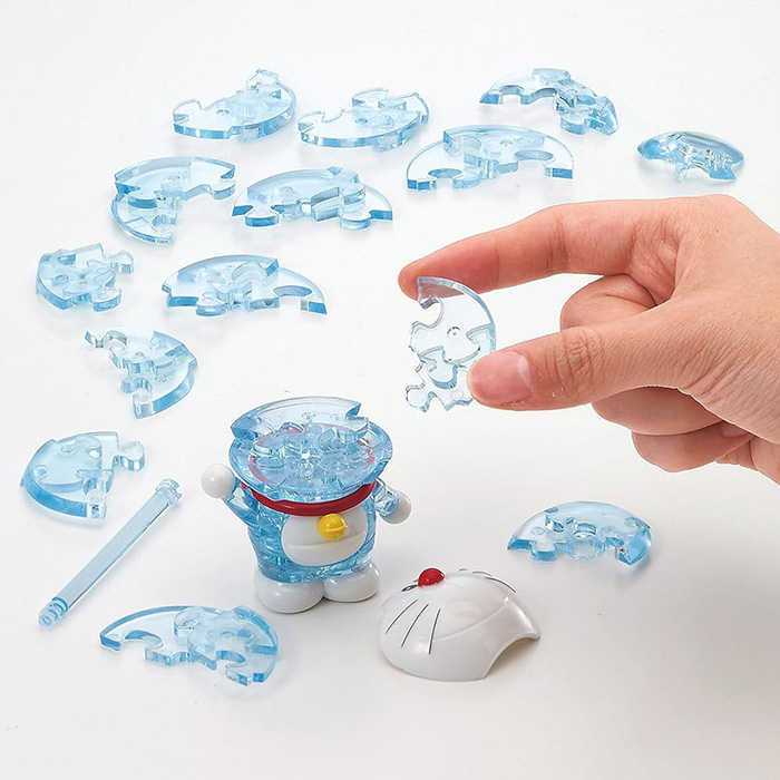 BEVERLY 透明立體拼圖 哆啦A夢 \u0026 任意門 44片 【鯊玩具】