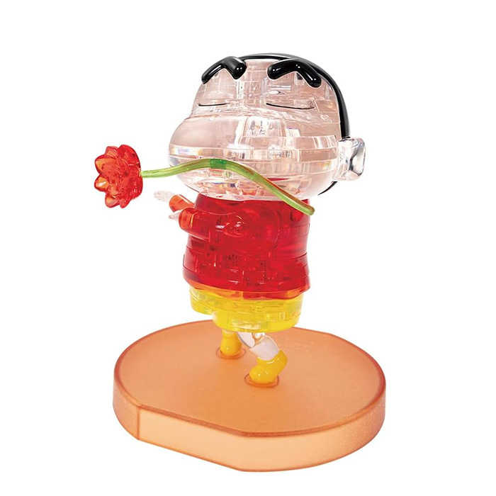 BEVERLY 透明立體拼圖 蠟筆小新 42片 【鯊玩具】