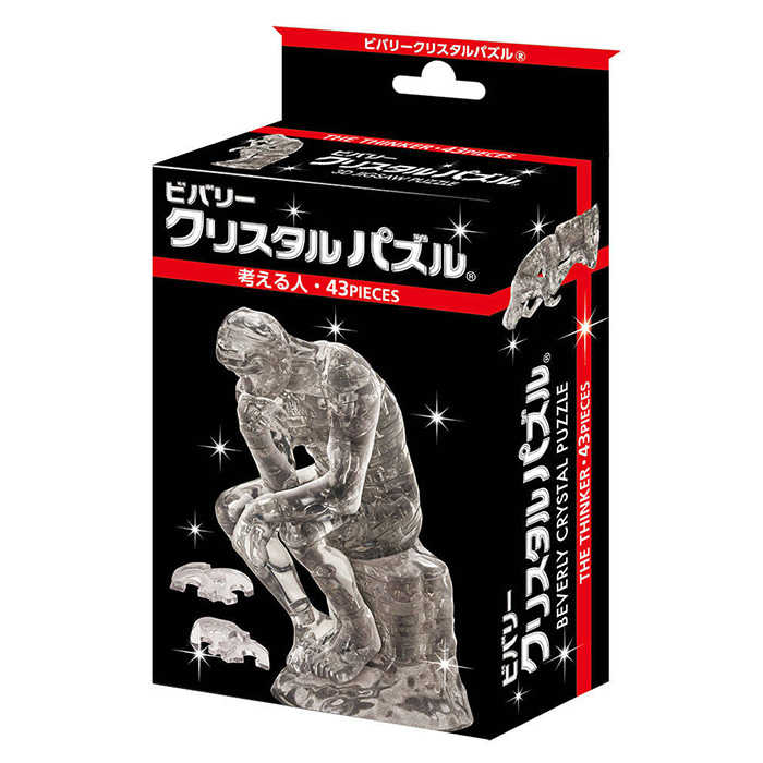 BEVERLY 透明立體拼圖 沉思者 羅丹雕塑 【鯊玩具】