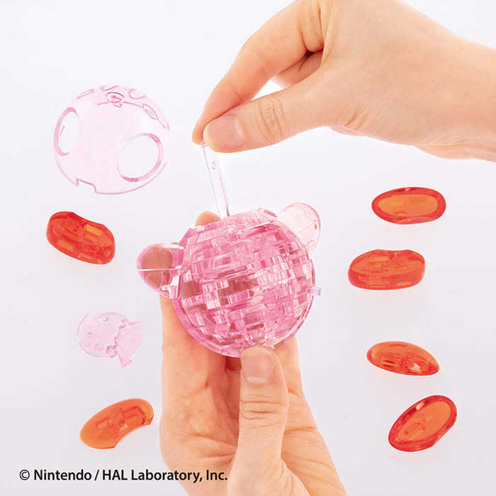 BEVERLY 透明立體拼圖 星之卡比 37片 【鯊玩具】