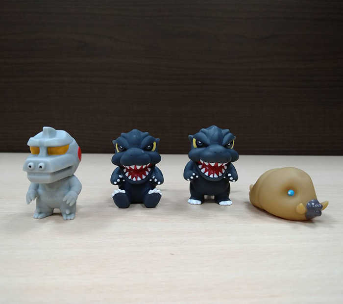 SK JAPAN 軟膠公仔 哥吉拉 Q版mini 4種款式 哥吉拉 機械哥吉拉 摩斯拉 【鯊玩具】