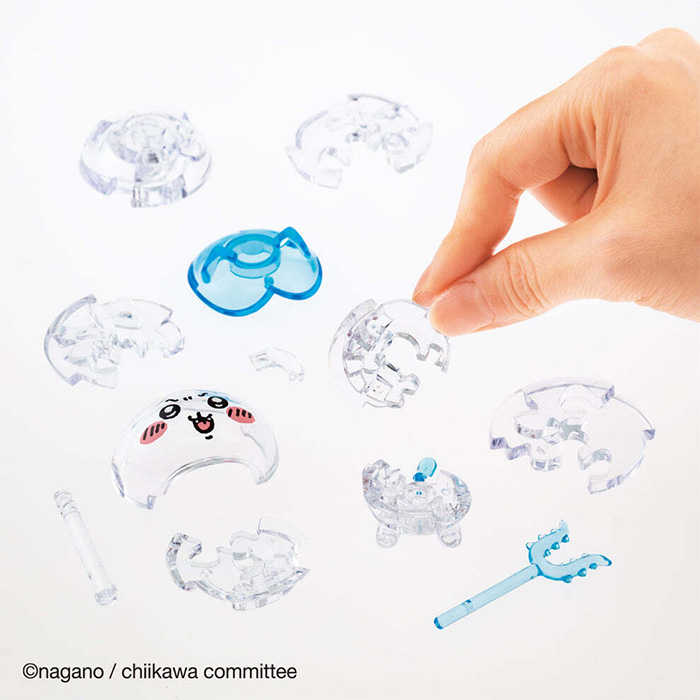 BEVERLY 透明立體拼圖 吉伊卡哇 小八貓 15片 【鯊玩具】