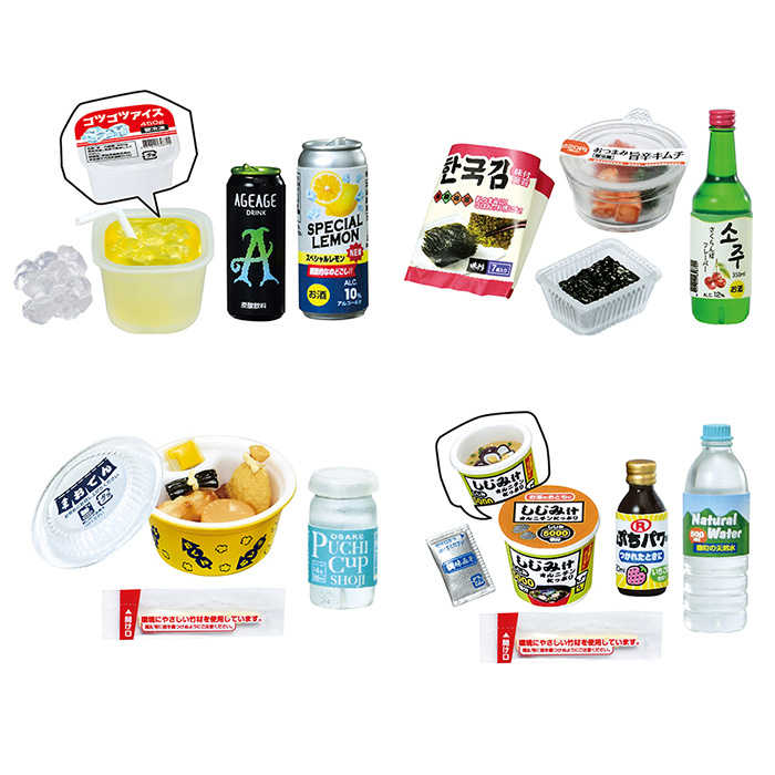 Re-ment 盒玩 迷你樣品系列 Light 便利商店的晚酌 中盒8入 【鯊玩具】