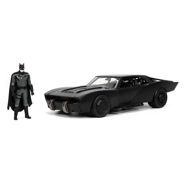 JADA合金車系列 1:24 BATMAN 2022 蝙蝠車 + 蝙蝠俠公仔  【鯊玩具】