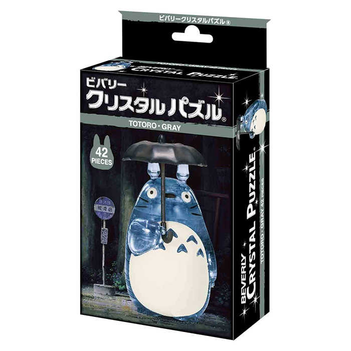 BEVERLY 透明立體拼圖 龍貓 灰色 42片 【鯊玩具Toy Shark】